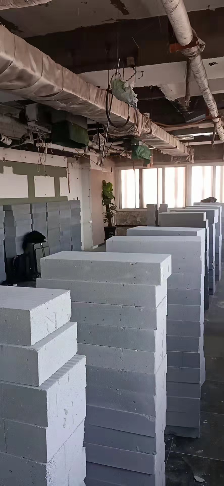 加气块隔墙场景图